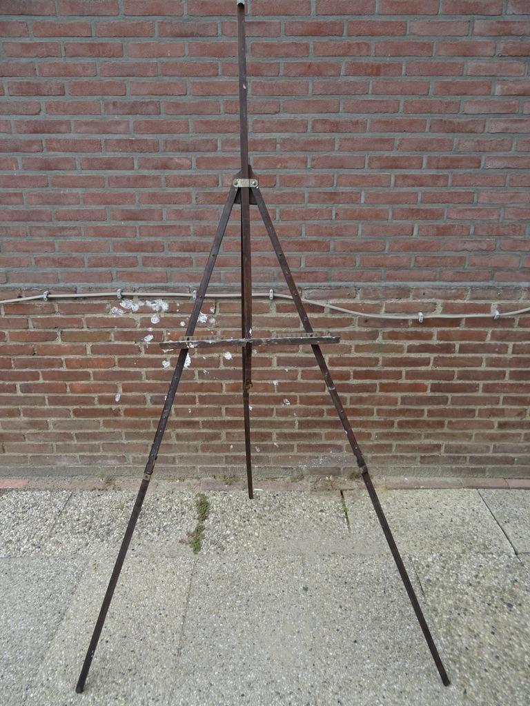 Chevalet en bois chevalet vintage grand chevalet 143cm  1950, Enlèvement ou Envoi