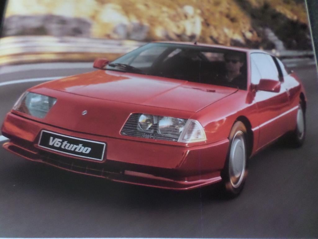 Brochure de la Renault Alpine V6 GT et Turbo, Enlèvement ou Envoi, Renault