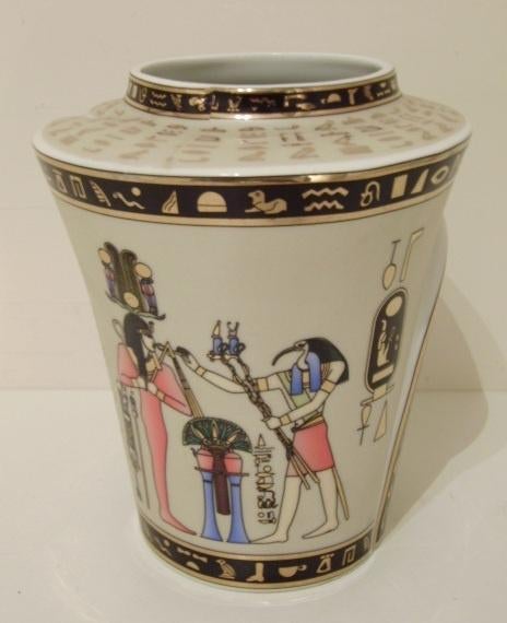 EGYPTE : Pâte et émail Limoges - Sculpture Fathi Mahmoud, Antiek en Kunst, Ophalen