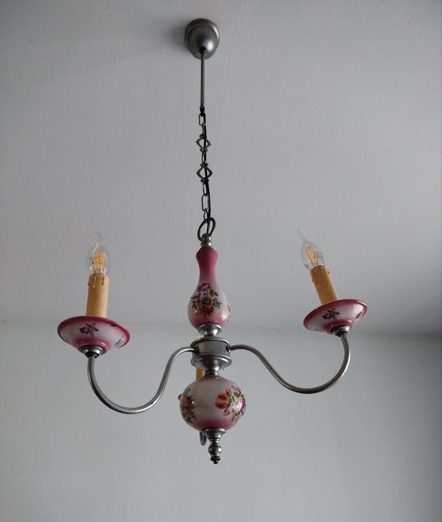 Lustre à 3 branches, Enlèvement, Utilisé, Autres matériaux, Romantique