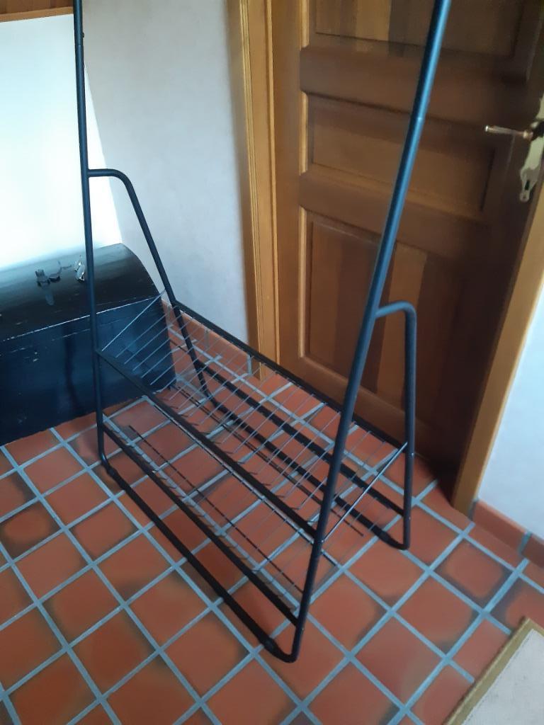 Kledingrekje zwart metaal, Ophalen, Nieuw