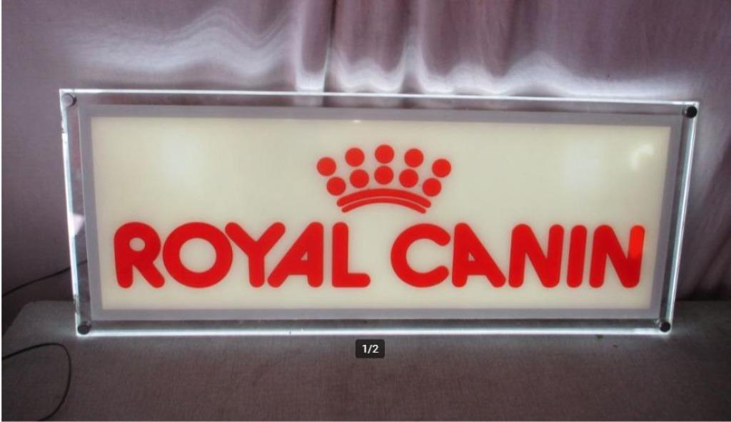 Enseigne publicitaire Prima Lit - Royal Canin - 80x33, Enlèvement ou Envoi, Comme neuf, Panneau publicitaire