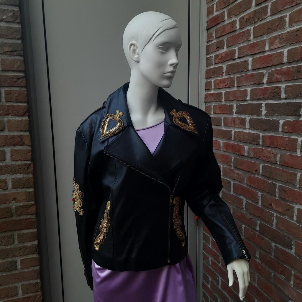 LEDEREN COUTURE PERFECTO ELLA SINGH *NIEUW*36*EXCLUSIEF*, Ophalen, ELLA SINGH, Zwart, Nieuw