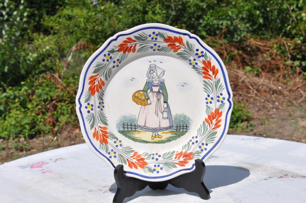 (d)§  assiette henriot quimper france (1), Antiek en Kunst, Ophalen of Verzenden