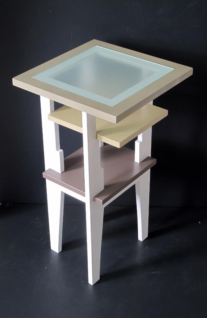 bijzettafel, Huis en Inrichting, Ophalen, Overige materialen, Minder dan 55 cm, Vierkant