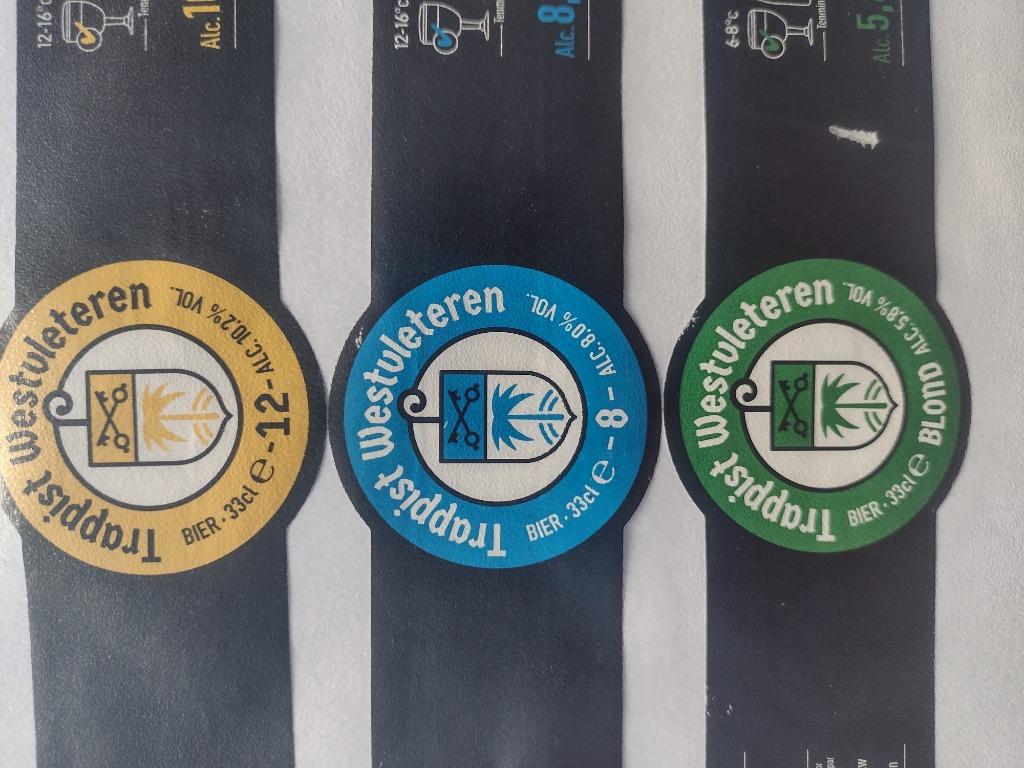 10 Bieretiketten Sint Sixtus, Collections, Marques de bière, Enlèvement ou Envoi, Comme neuf, Autres types, Autres marques