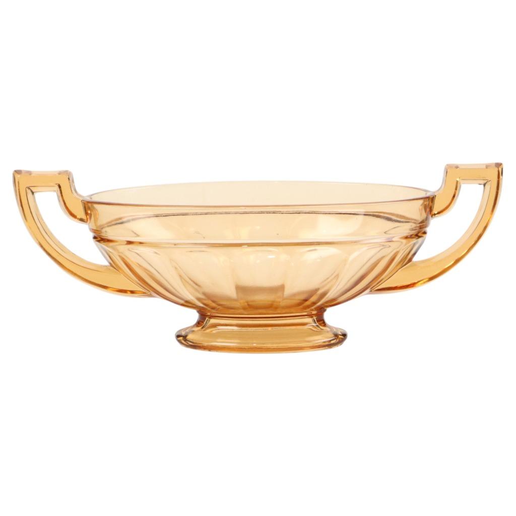 Art Deco Val Saint Lambert Fruitschaal Noémie Ovaal Luxval 1, Antiquités & Art, Antiquités | Verre & Cristal, Enlèvement ou Envoi