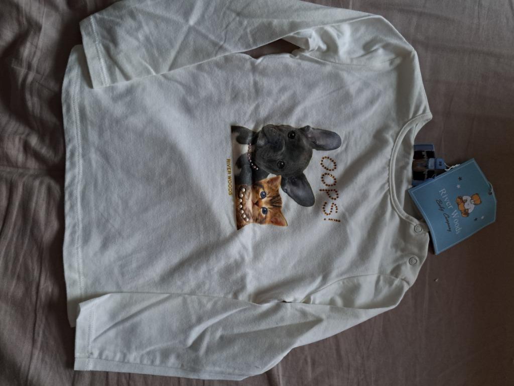 Nieuw T shirt lange mouw merk river woods maat 98 meisjes, Meisje, Nieuw, Ophalen of Verzenden, Shirt of Longsleeve