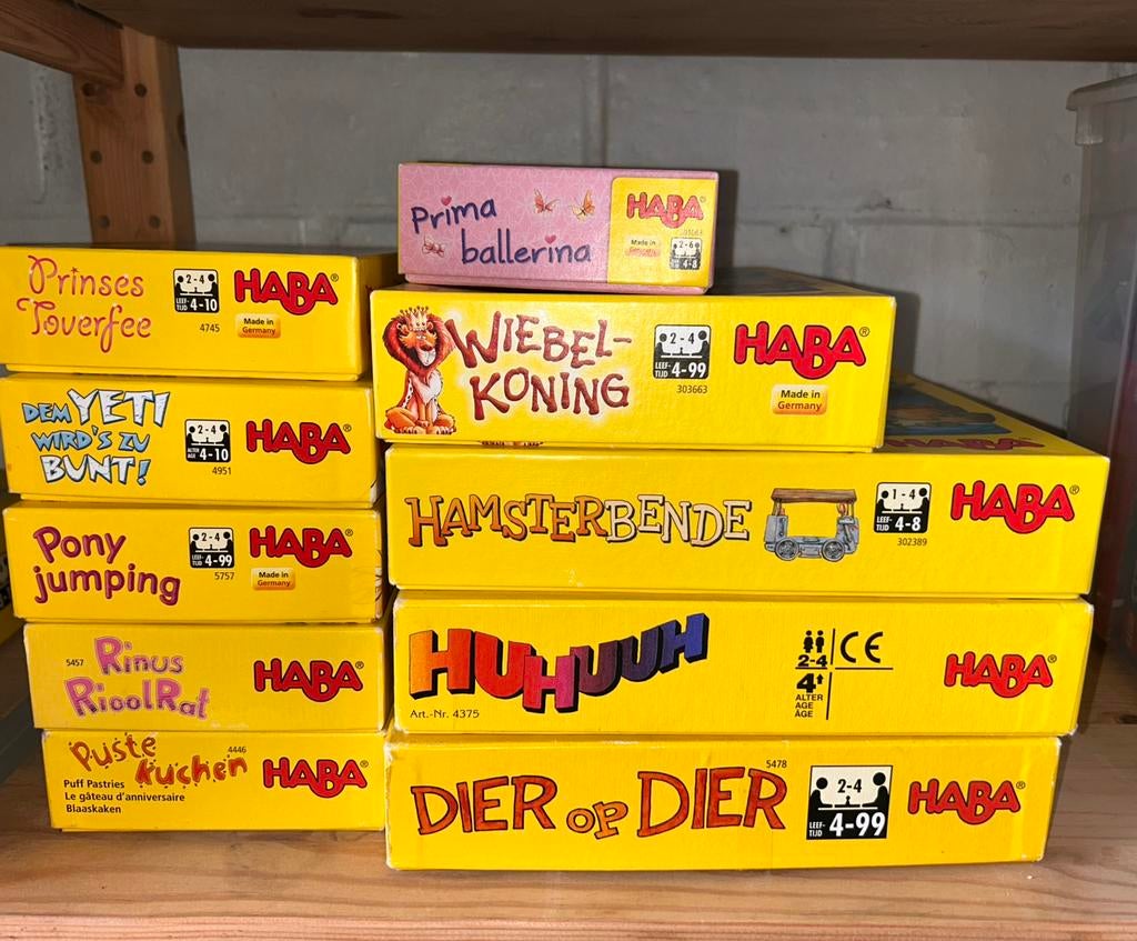 Haba spelletjes 4 jaar, Ophalen of Verzenden, Gebruikt