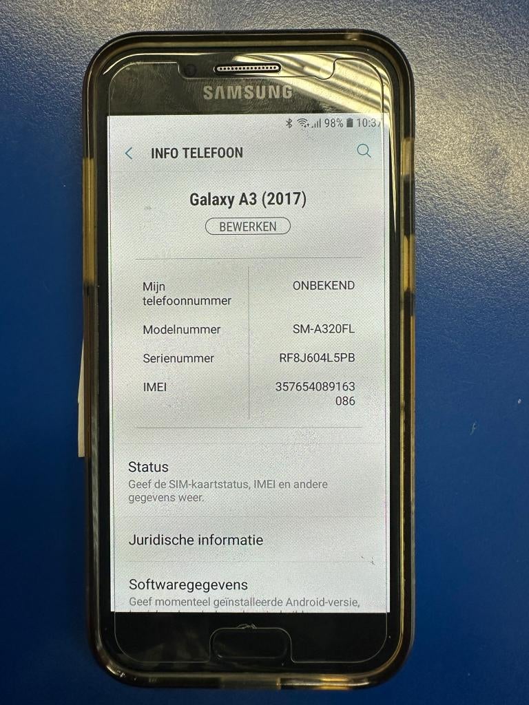 Samsung Galaxy A3 2017, Ophalen, Gebruikt, Zwart, Zonder simlock