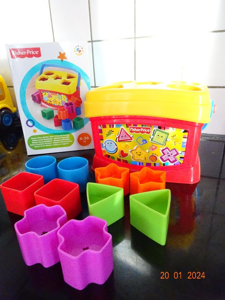 Fisher-Price Baby's Eerste Blokken Emmer, vormenstoof*NIEUWS, Ophalen of Verzenden