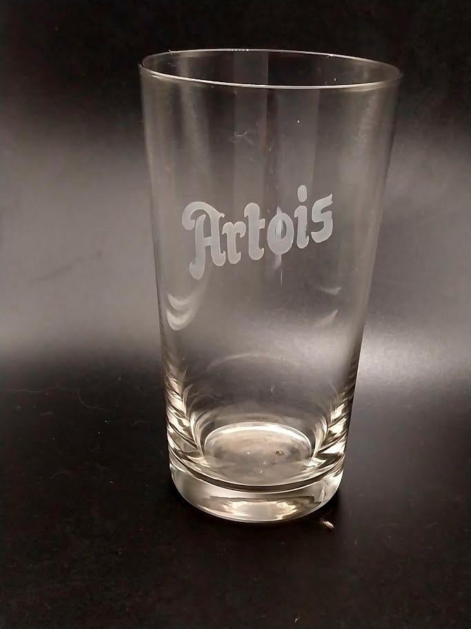 ARTOIS , verre à l'acide, Collections, Enlèvement ou Envoi