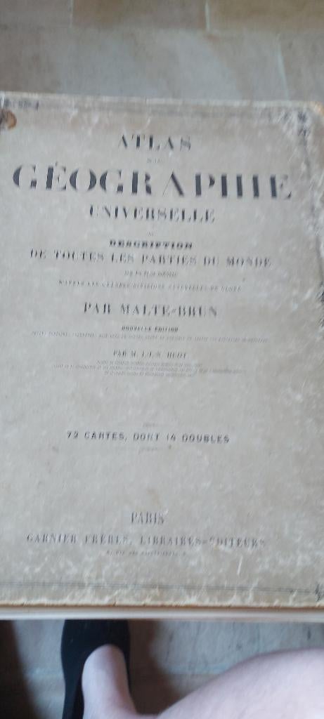 Atlas de la geographie universelle   huot, Enlèvement