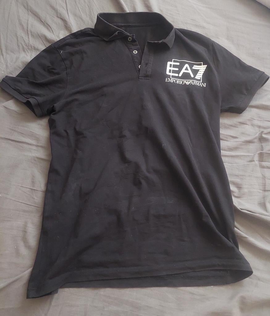Empori armani polo maat L te koop advies prijs 80 €, Maat 52/54 (L), Zwart, Gedragen, Ophalen
