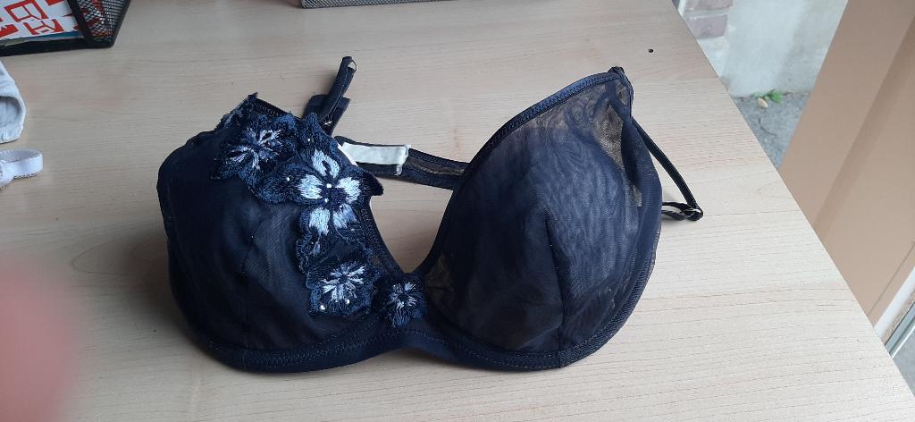 Donkerblauwe BH 80B, Kleding | Dames, Ondergoed en Lingerie, Honkemöller, Ophalen, Blauw, BH