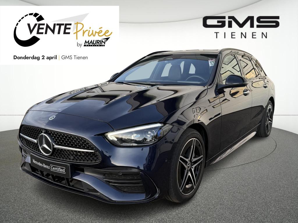 Mercedes-Benz C-Klasse Break C 300 e AMG Line, Auto's, Mercedes-Benz, Automaat, Zwart, 4 cilinders, Bedrijf