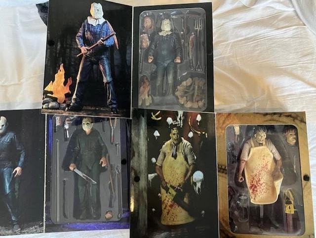 Figurine Neca du vendredi 13 et massacre tronçonneuse texas, Collections, Jouets miniatures, Neuf, Enlèvement ou Envoi