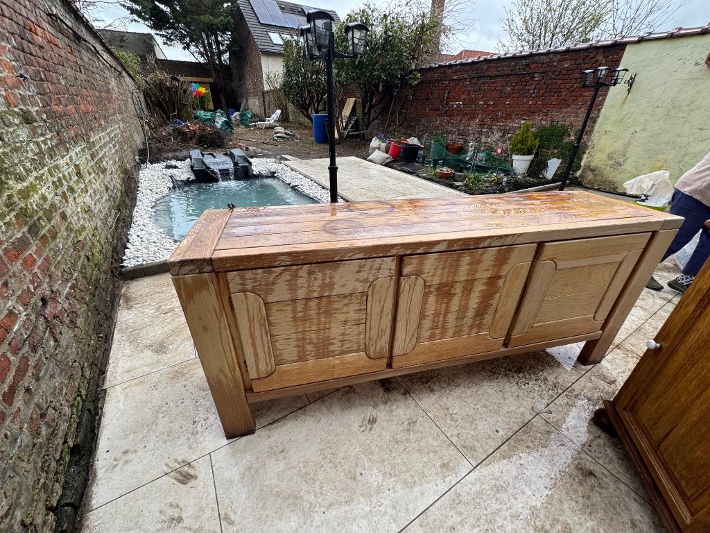 Houten kledingkast (lot 2 van 3), Huis en Inrichting, Ophalen, Gebruikt