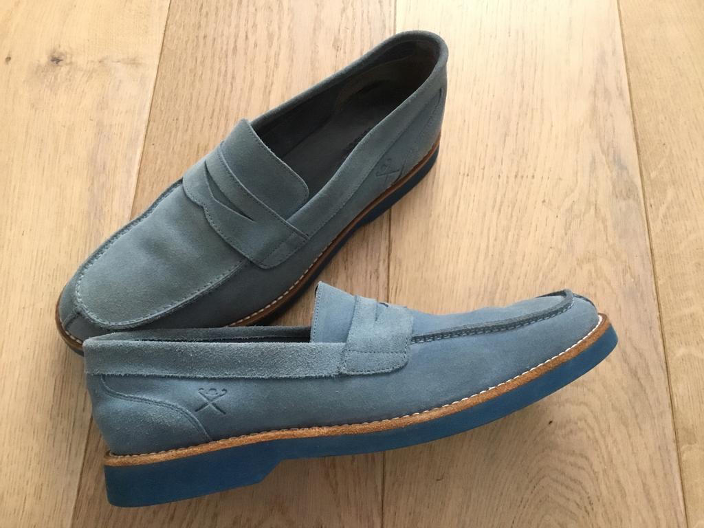 Hackett mocassins 42, Loafers, Blauw, Ophalen of Verzenden, Gedragen