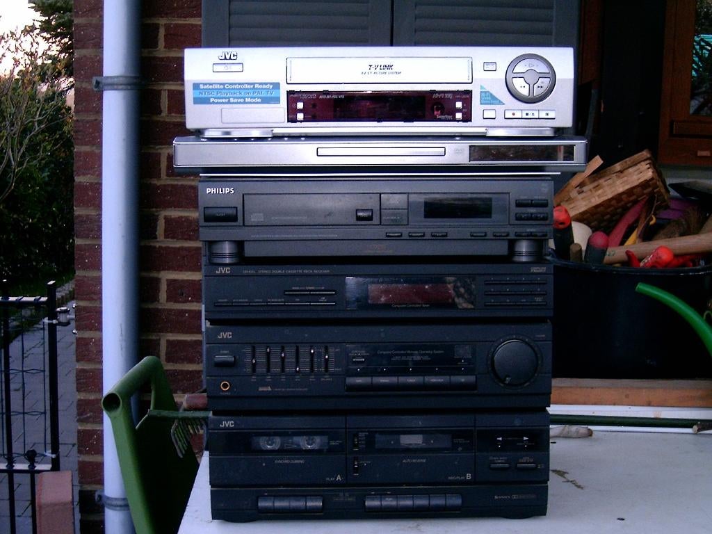 Bloc chaine , vidéo vhs , lecteur cd dvd , lecteur cd, Audio, Tv en Foto, Stereoketens, Ophalen, Gebruikt, Cassettedeck, JVC