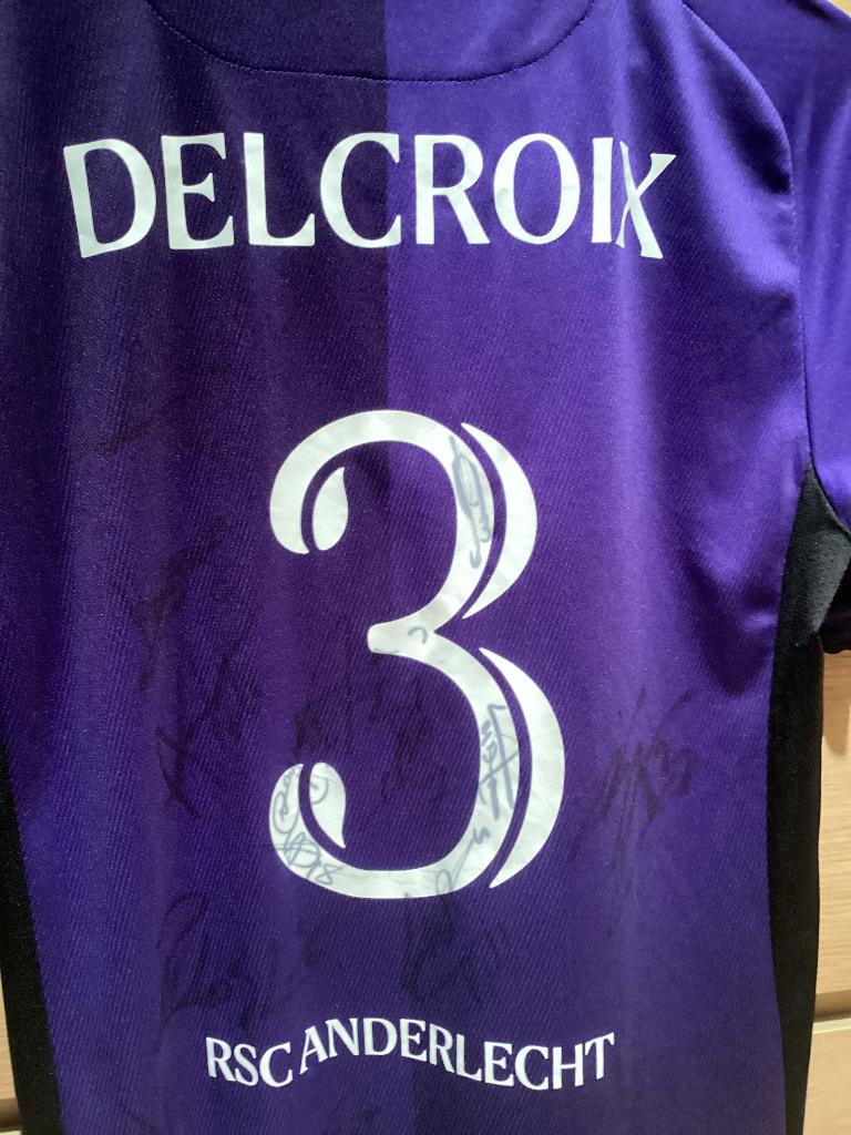 RSC Anderlecht Matchworn, Delcroix, Enlèvement ou Envoi, Comme neuf, Maillot