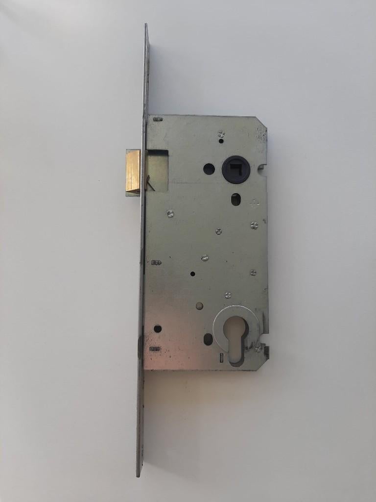 Serrure + cylindre sécurité R9 BT + rosace Dieckmann, Bricolage & Construction, Enlèvement, Comme neuf, Cuivre ou Laiton, Coulisse ou Verrou