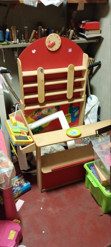 Houten speelgoed winkeltje, Kinderen en Baby's, Ophalen, Gebruikt, Hout