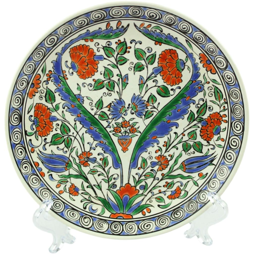 Lindos Keramik wandbord – Rhodos Griekenland – ca. 1970–1990, Ophalen of Verzenden