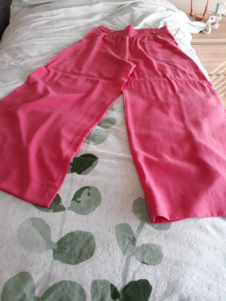 Caroline Biss : nieuwe wijde broek - fushia - maat 38, Kleding | Dames, Broeken en Pantalons, Maat 38/40 (M), Nieuw, Ophalen of Verzenden