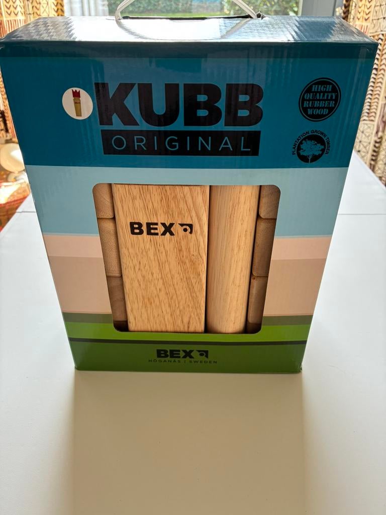 Kubb original met rode koning., Ophalen, Nieuw