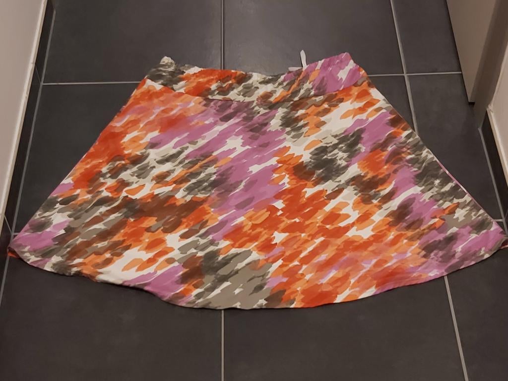rok mt 52, Gelco, rok, gevoerd, Kleding | Dames, Rokken, Ophalen of Verzenden, Zo goed als nieuw, Maat 46/48 (XL) of groter, Oranje