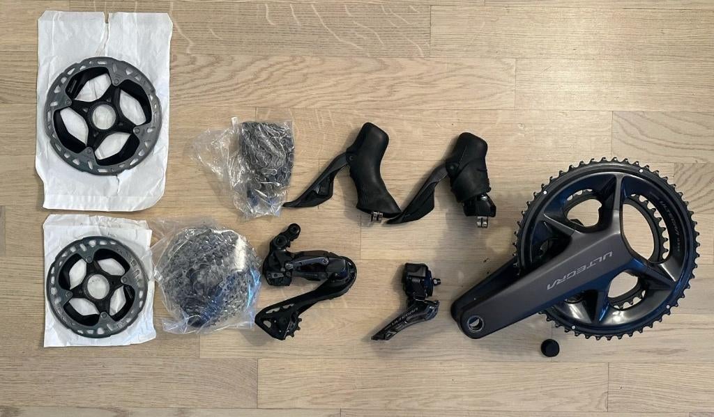 Shimano Ultegra Di2 R8170-groepset 12 versnellingen, Fietsen en Brommers, Fietsonderdelen, Ophalen of Verzenden, Gebruikt
