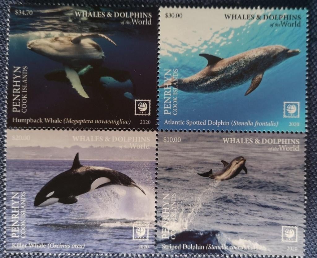 Timbres animaux poissons, Envoi, Non oblitéré
