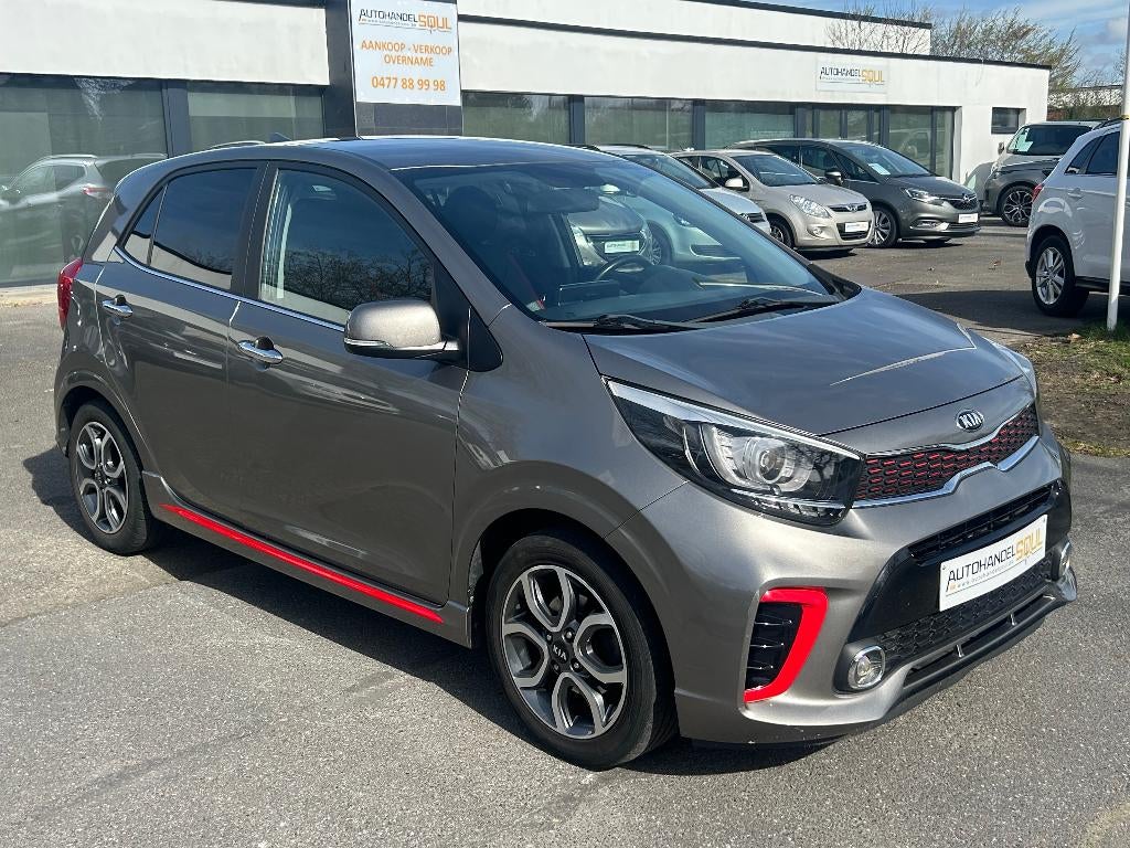 Kia Picanto 1.0i, 2019, 105.905km, Full Opt., Keuring V VRKP, Auto's, Kia, Voorwielaandrijving, Stof, Zwart, Bedrijf