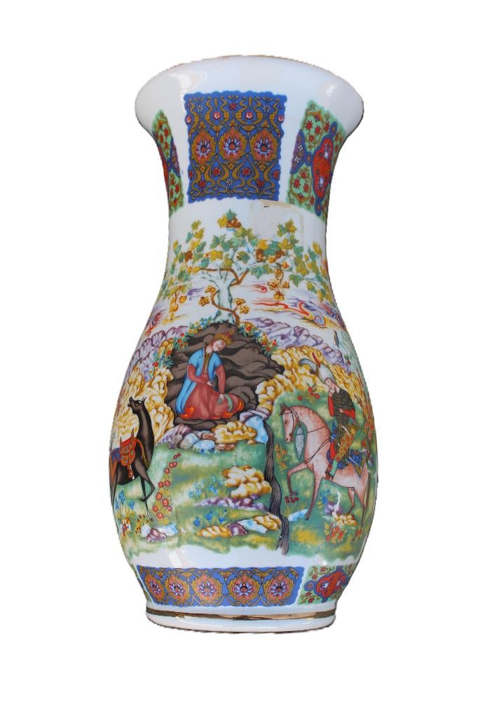 Magnifique vase persan en céramique., Antiquités & Art, Enlèvement ou Envoi