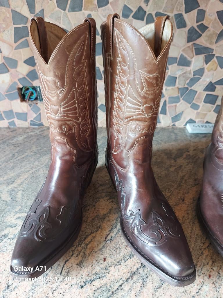 Western laarzen, Kleding | Heren, Schoenen, Ophalen, Bruin, Boots, Gedragen