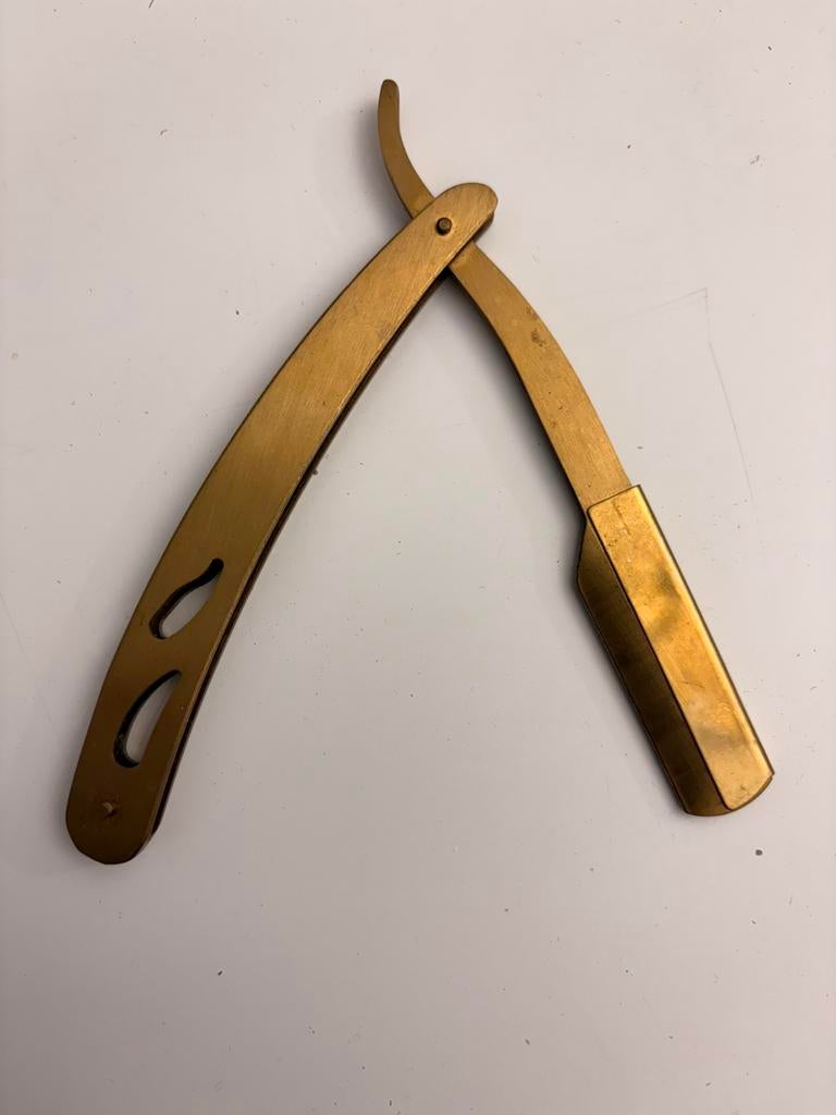 Vintage open scheermes – klassiek barbiermes, Antiek en Kunst, Ophalen