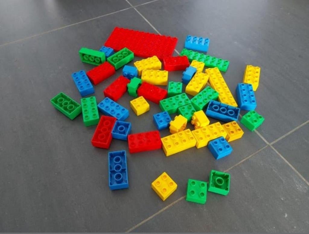 Set duplo blokken en bouwplaat, Ophalen of Verzenden, Zo goed als nieuw, Duplo