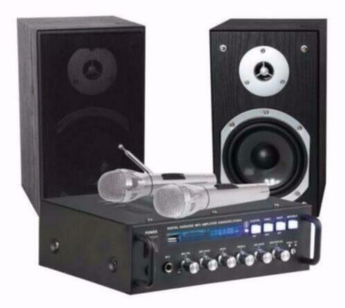 Karaoke versterker met USB SD Bluetooth 7026-B, Audio, Tv en Foto, Karaoke-apparatuur, Ophalen of Verzenden, Nieuw, Complete set