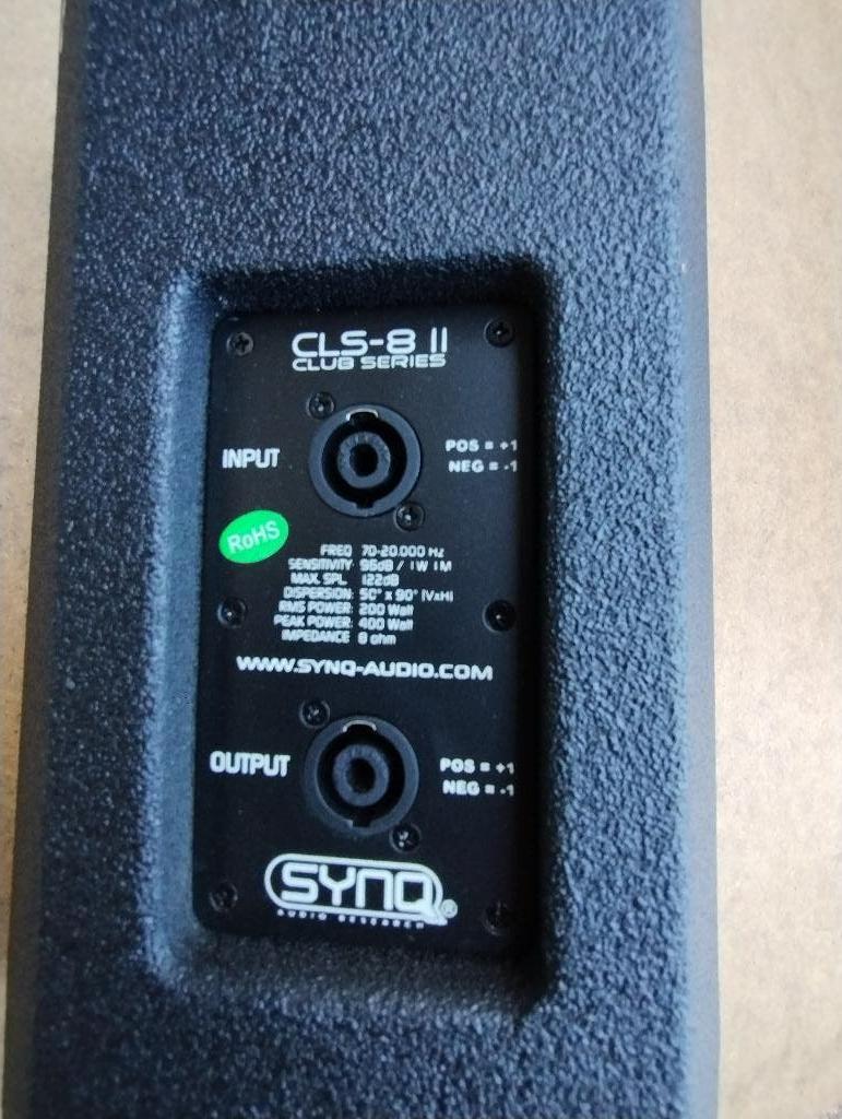 Speaker CLS 8 II, Audio, Tv en Foto, Luidsprekerboxen, Ophalen, Zo goed als nieuw, Front, Rear of Stereo speakers