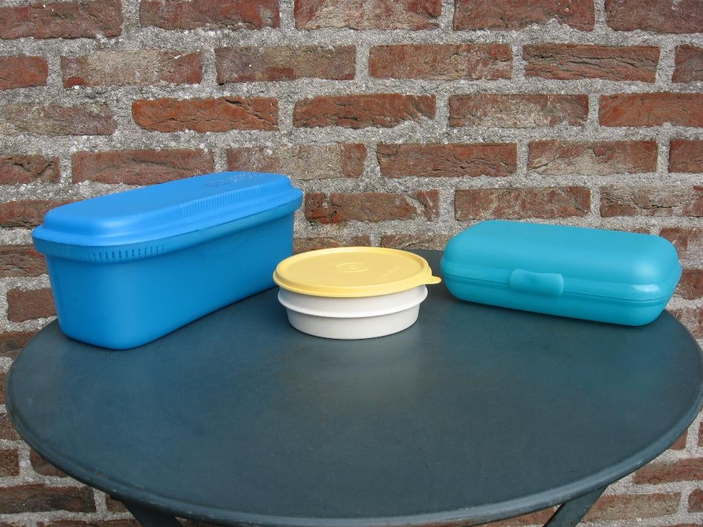 tupperware: pastakoker, kom en brooddoos/lunchbox, Huis en Inrichting, Keuken | Tupperware, Ophalen of Verzenden