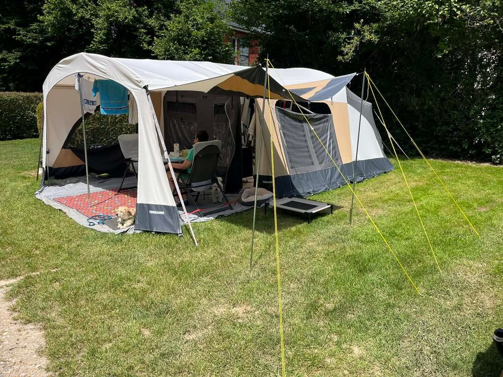 Vouwwagen te koop - Trigano Odyssee GL 2021 - Topstaat, Ophalen, Trigano, Meerkleurig, Aanwezig