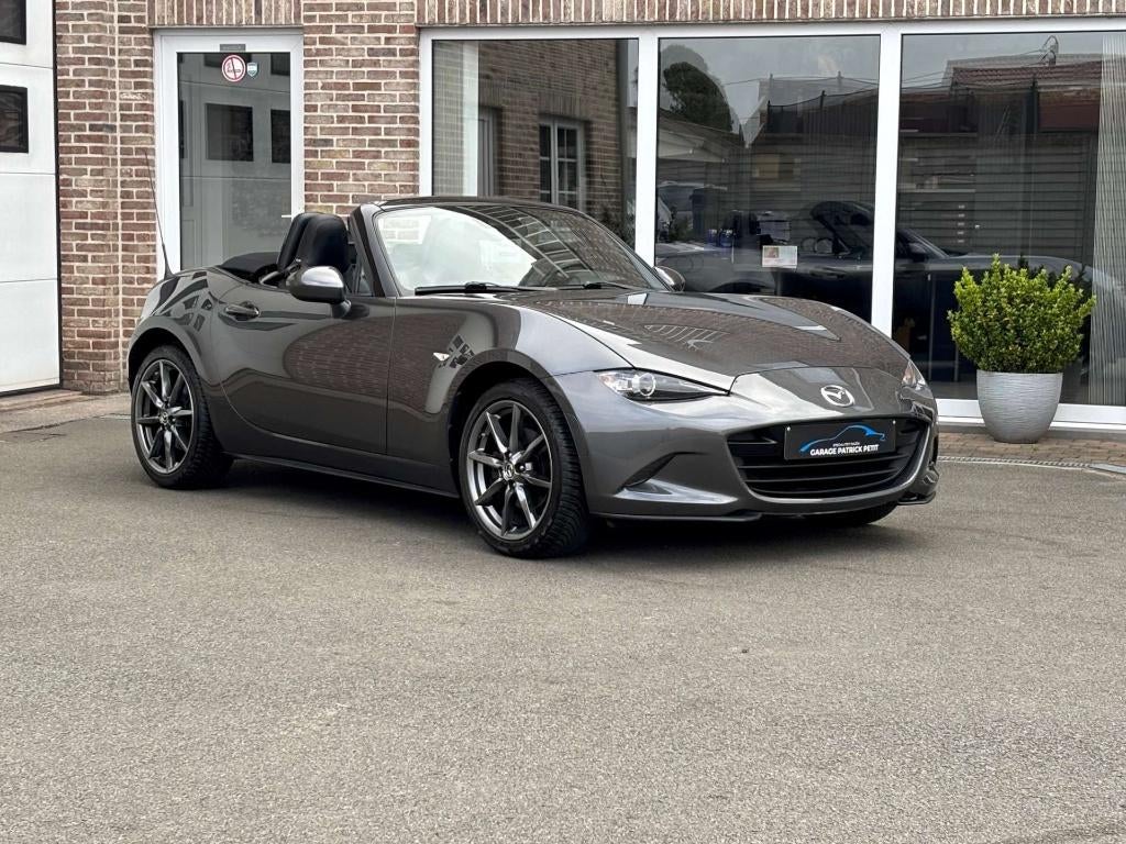 Mazda MX-5 2.0 ND SKYCRUISE / 67000km / 12m waarborg, Autos, Cuir, Argent ou Gris, Entreprise, Boîte manuelle