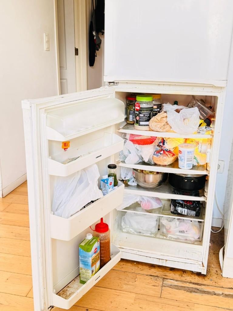 Full Size Fridge with Freezer Compartment, Ophalen, Kunststof, Wit, Overige merken