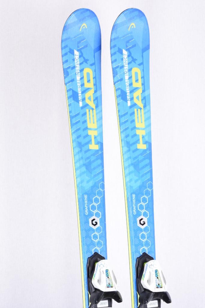 Skis 163 170 HEAD NATURAL INSTINCT, bleus, flancs, Sports & Fitness, Ski & Ski de fond, Carving, Enlèvement ou Envoi, Skis, Utilisé