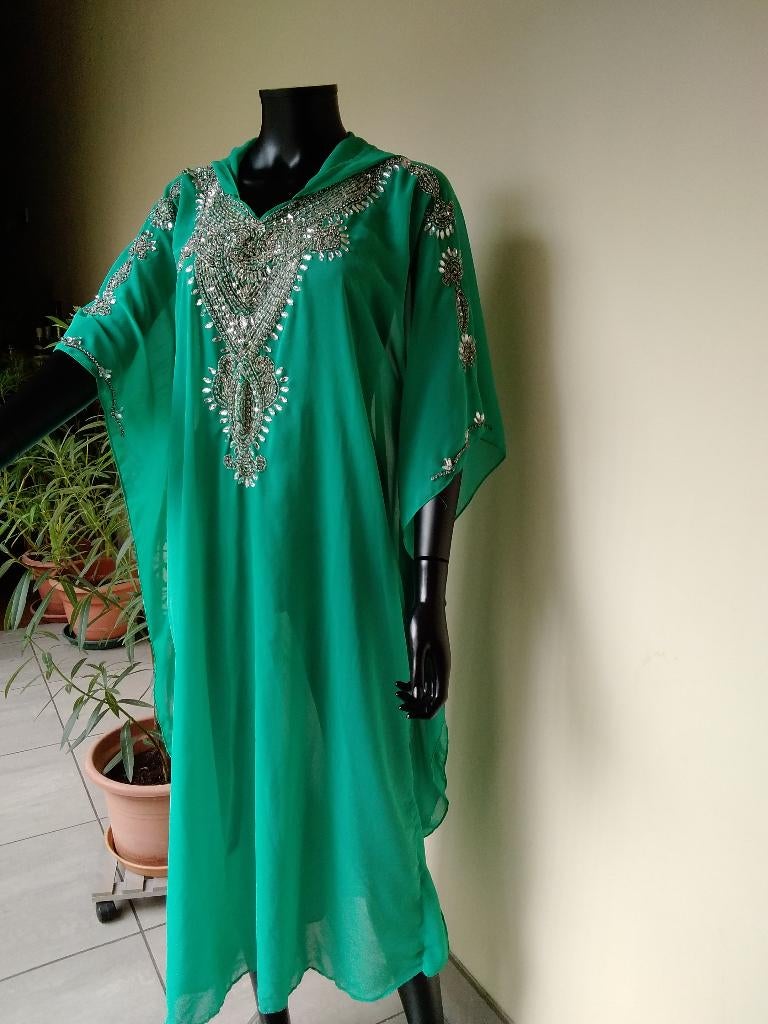 Vintage prachtige zomerse strandjurk/bikini jurk, Kleding | Dames, Vintage strandjurk, Ophalen of Verzenden, Gedragen, Groen