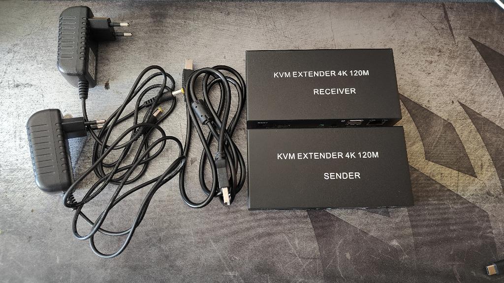 HDMI KVM extender + 10m ethernet cable CAT6, Enlèvement ou Envoi, HDMI