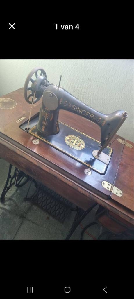 Mechanisch goed werkend singer naaimachine!!!, Antiek en Kunst, Ophalen