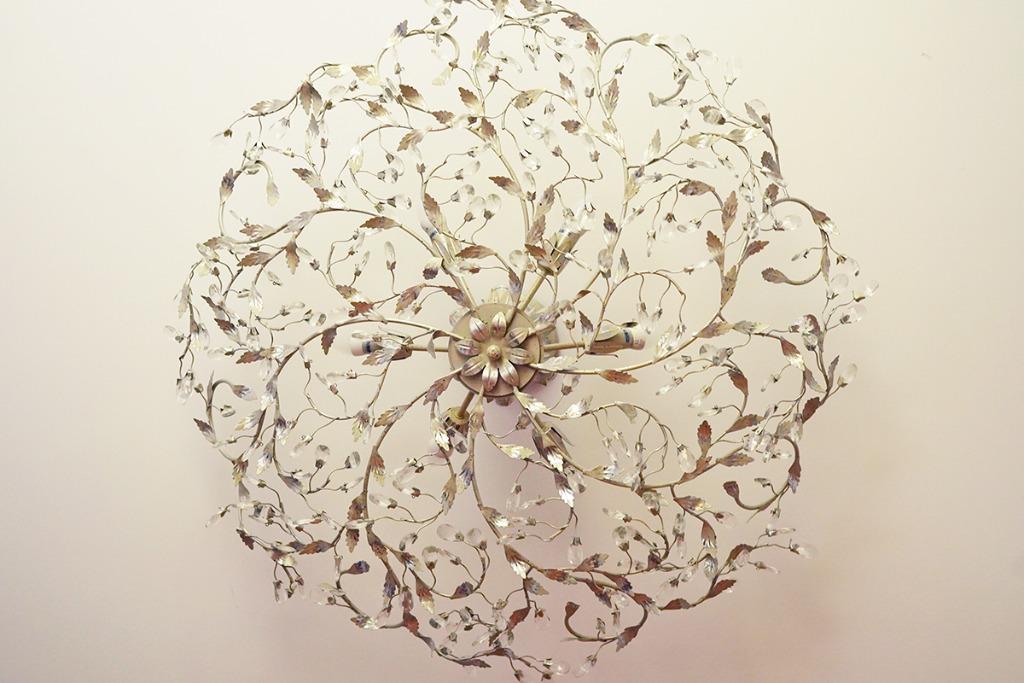 Lustre blanc cassé, Enlèvement, Utilisé, Verre