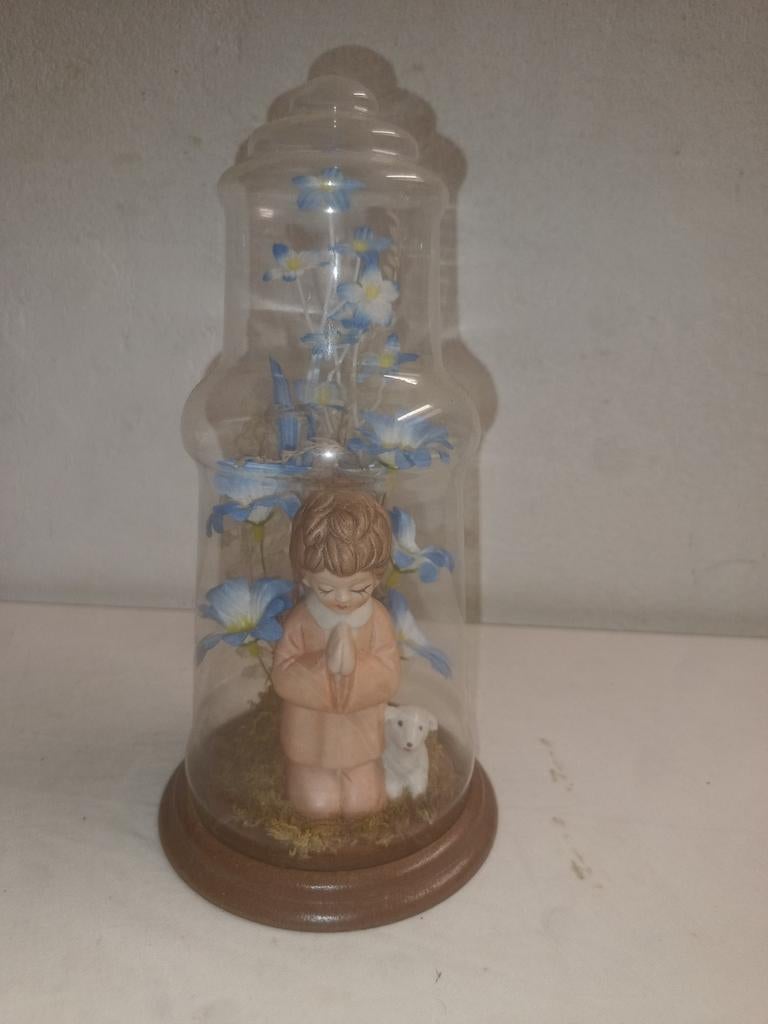 Mooi beeldje in speciale glazen stolp, Ophalen of Verzenden